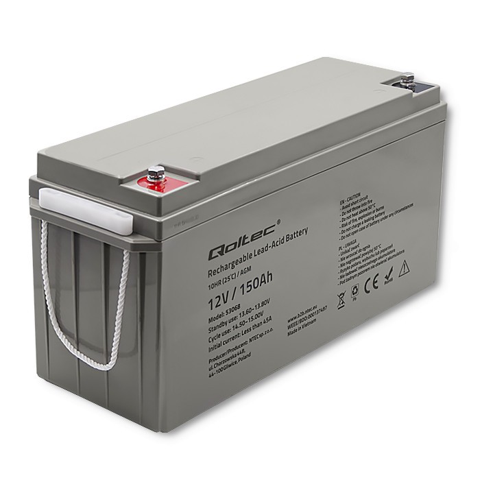 AGM battery 12V 150Ah, max. 2250A 53068 (5901878530680) UPS aksesuāri