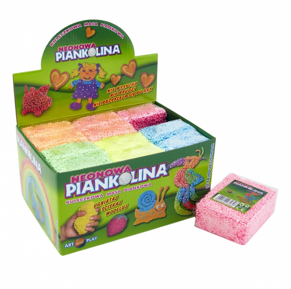 Plastic mass Piankolina Neon display 12 pcs 100004012 (5901549031331) bērnu rotaļlieta