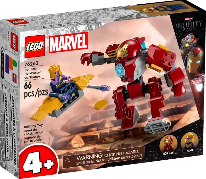 Klocki Super Heroes 76263 Hulkbuster Iron Mana vs. Thanos LEGO konstruktors