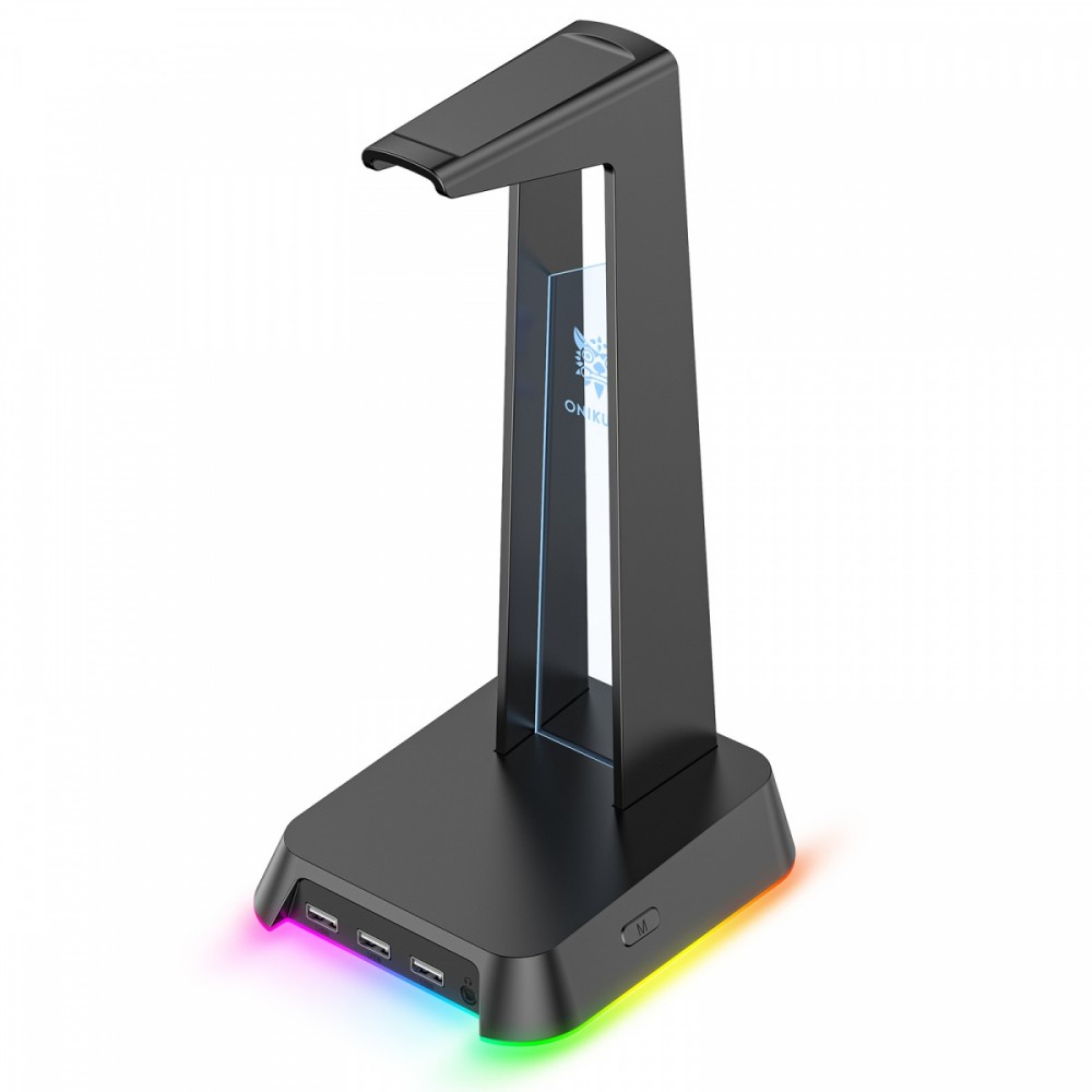 Onikuma Headphone stand with RGB backlight ST2 black