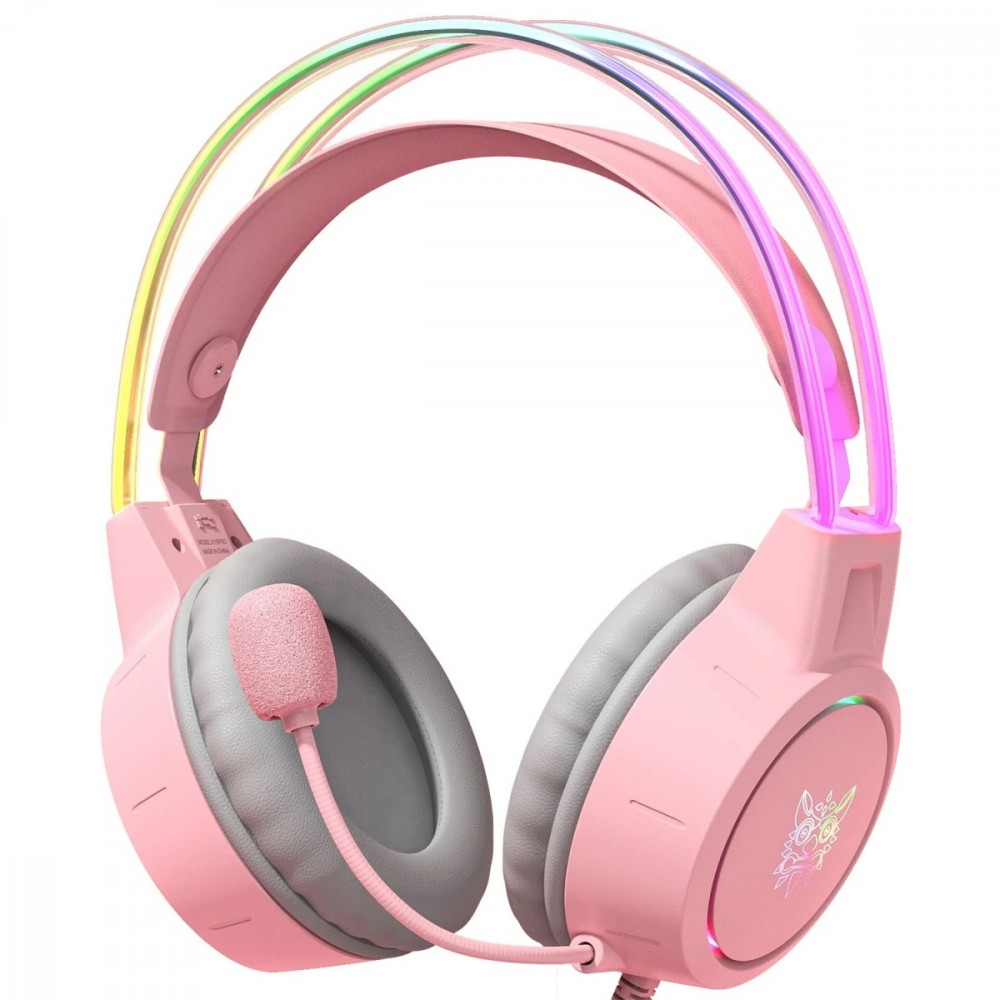 Gaming headset X15 PRO RGB pink austiņas