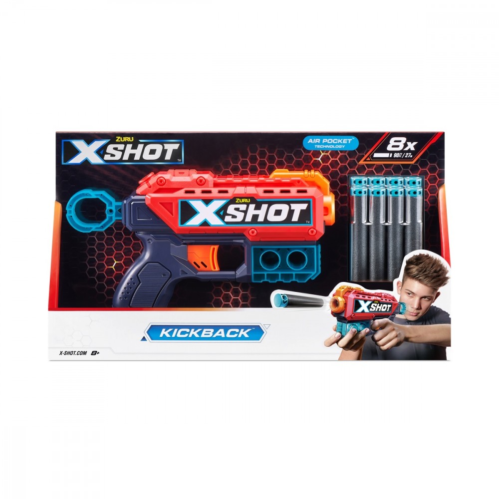 Blaster Excel Kickback 8 darts 36184 (4894680022195) bērnu rotaļlieta