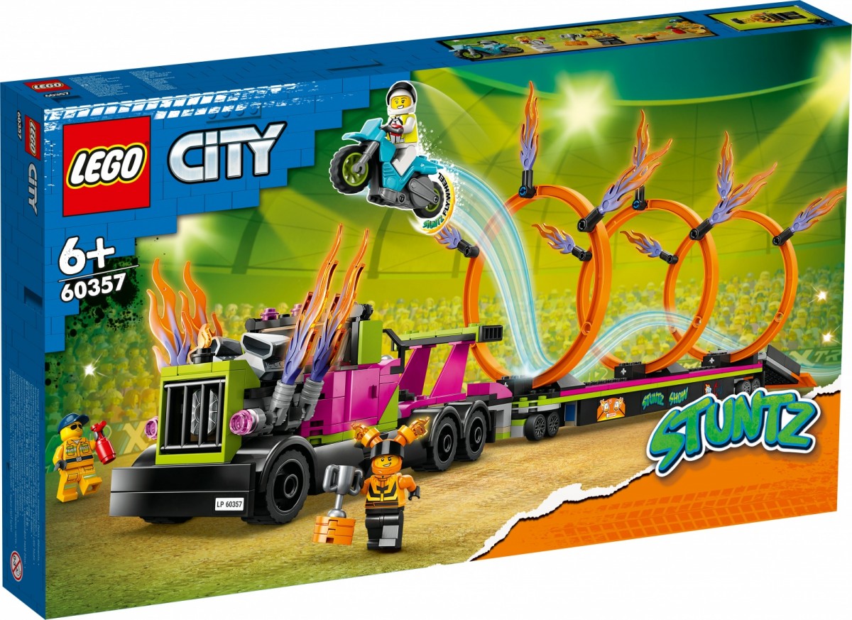 LEGO CITY 60357 STUNT TRUCK & RING OF FIRE CHALLENGE LEGO konstruktors