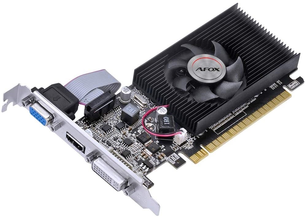 AFOX Geforce GT210 512MB DDR3 DVI HDMI VGA LP AF210-512D3L3-V2 video karte