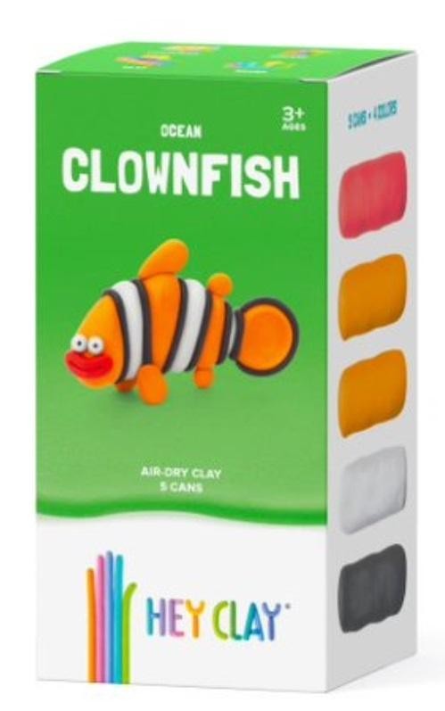 Plastic dough Hey Clay Clownfish HCL50124CEE (5904754600392) bērnu rotaļlieta