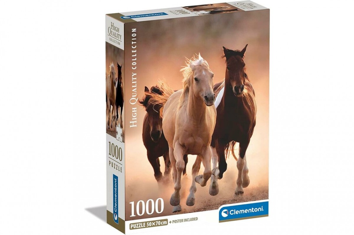 Puzzle 1000 elements Compact Running Horses puzle, puzzle