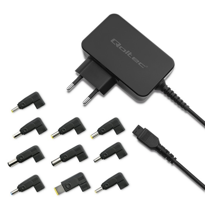 Universal power adapter 65W, 10plugins portatīvo datoru lādētājs