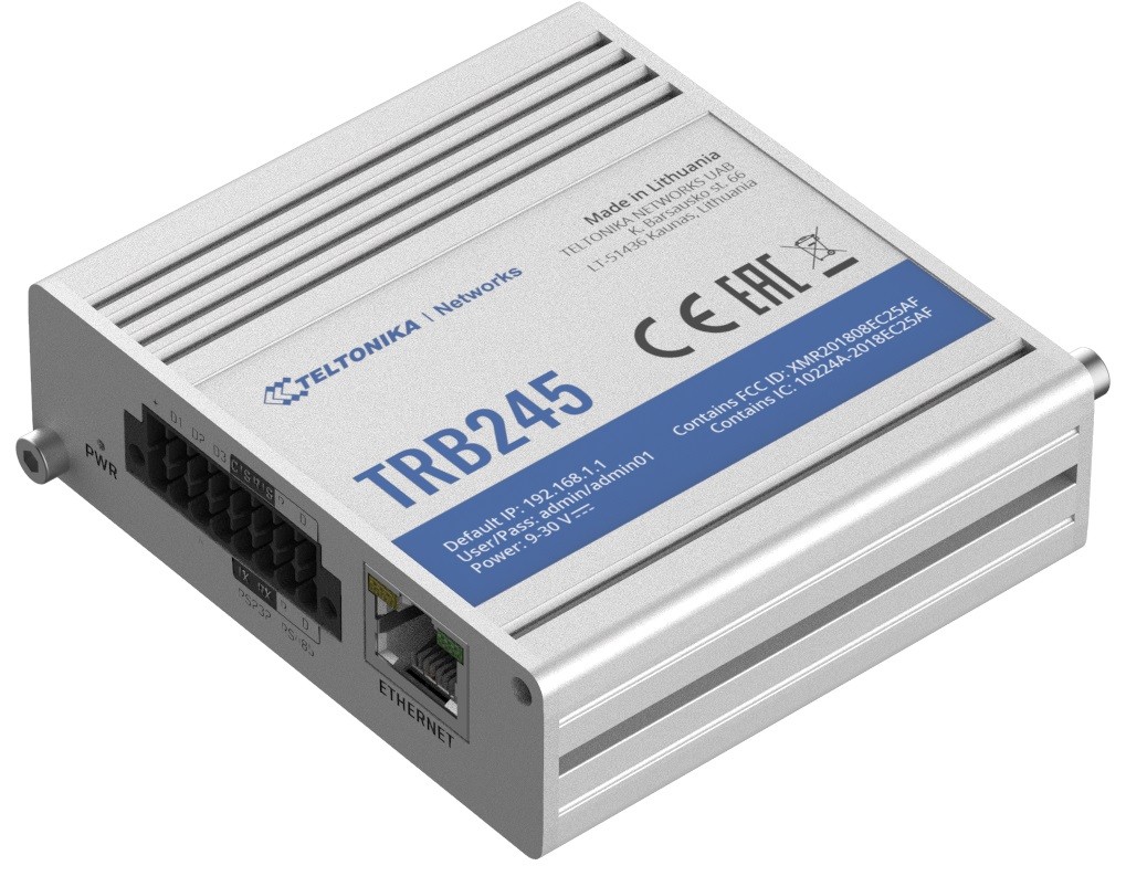 Gateway LTE TRB245 (Cat 4), 3G, 2G, RS, Ethernet TRB245 000000 (4779027312750) Rūteris