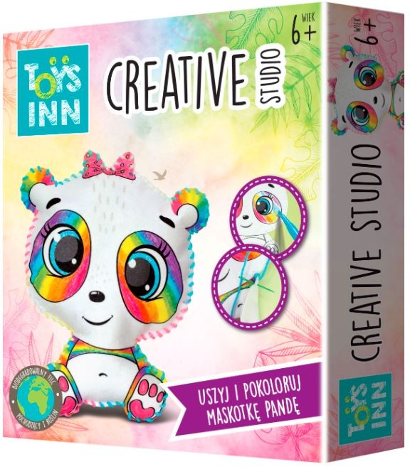 Creative Studio panda sewing and coloring set galda spēle