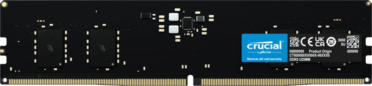 Crucial DDR5-5600 8GB UDIMM CL46 (16Gbit) operatīvā atmiņa