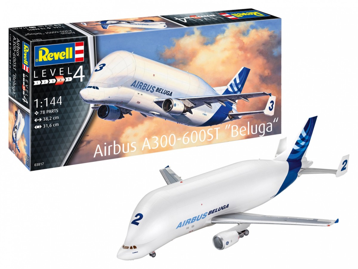 Plastic model Plan Airbus A300-600ST Beluga 1/144 03817 (4009803038179) Rotaļu auto un modeļi