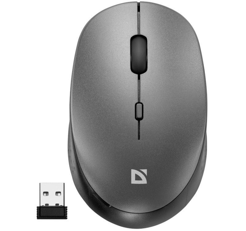 Wireless mouse silent click AURIS MB-027 800/1200/1600DPI grey 52029 (4745090821789) Datora pele