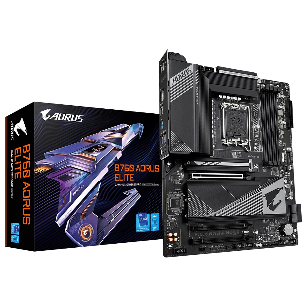 Gigabyte B760 AORUS ELITE            (B760,S1700,ATX,DDR5) pamatplate, mātesplate