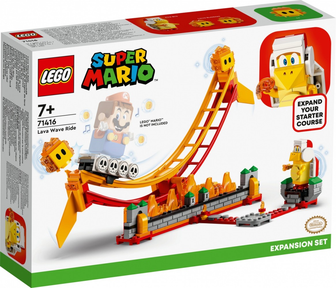 LEGO Super Mario 71416 Lava Wave Ride Expansion Set LEGO konstruktors