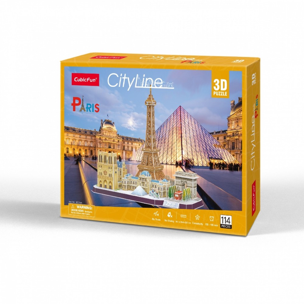 CUBIC FUN CITY LINE 306-20254 3D PUZZLE - PARIS puzle, puzzle