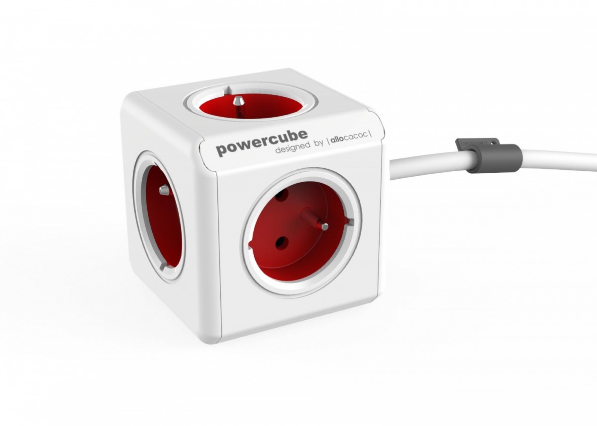 PowerCube Extended 1,5m 2300 Red elektrības pagarinātājs