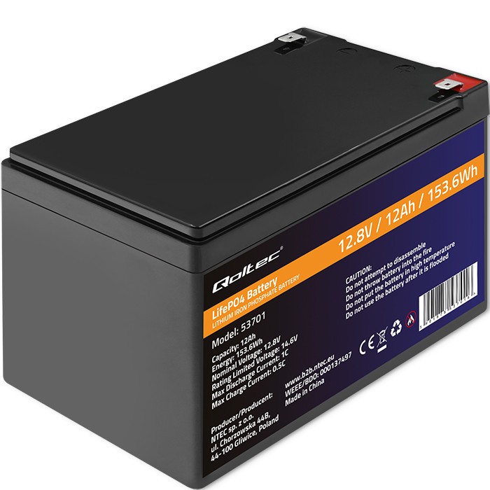 LiFePO battery 12.8V, 12Ah, 153.6Wh,BM 53701 (5901878537016) Baterija