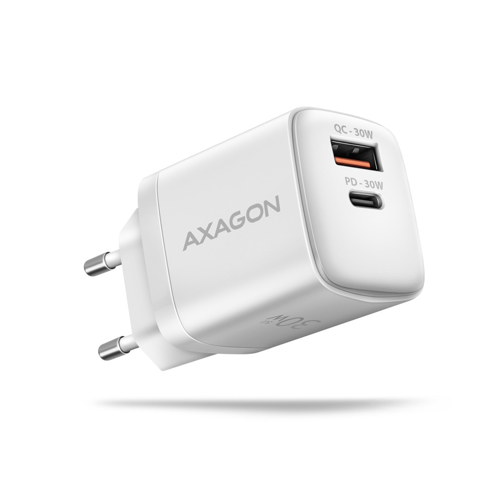 AXAGON ACU-PQ30W PD&QC wall charger 30W white iekārtas lādētājs