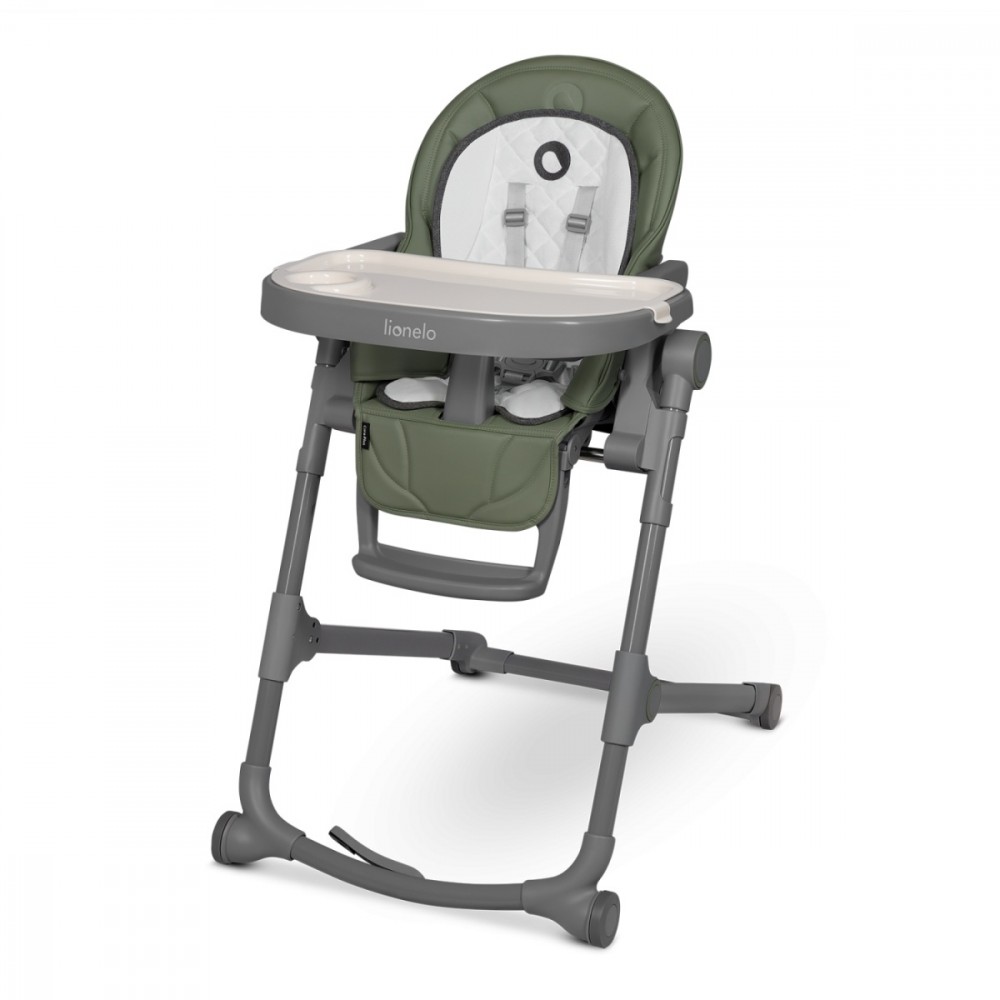 High chair for feeding Cora Plus Green Olive LO-CORA PLUS GREEN OLIVE (5903771704359) bērnu barošanas krēsls