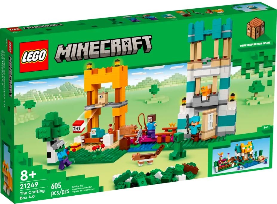 LEGO Minecraft 21249 The Crafting Box 4.0 21249 (5702017415840) LEGO konstruktors