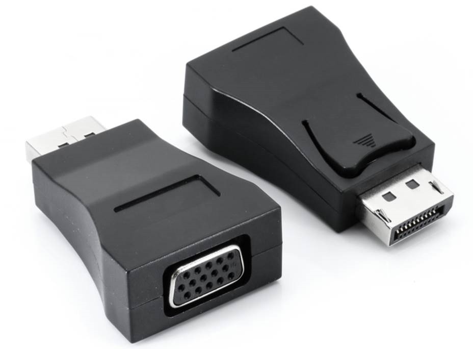 Adapter Displayport-VGA F v1.1 black adapteris