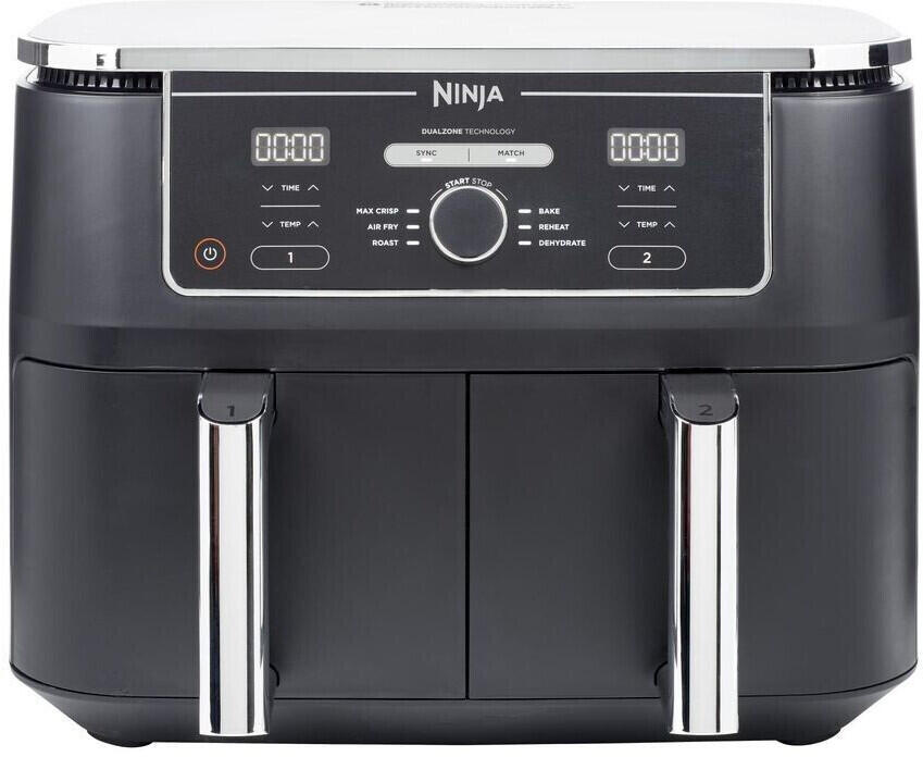 Ninja AF400EU fryer Double 9.5 L Stand-alone 2470 W Hot air fryer Black ritēšanas iekārta