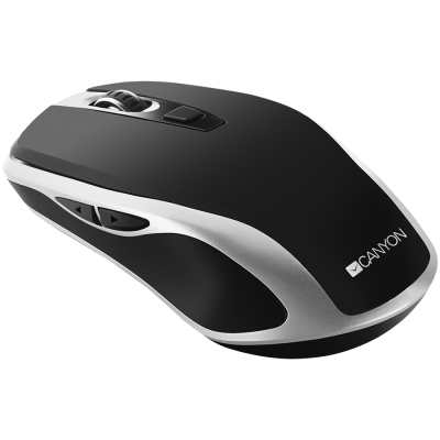 CANYON 2.4GHz Wireless Rechargeable Mouse with Pixart sensor, 6keys, Silent switch for right/left keys,Add NTCDPI: 800/1200/1600, Max. usage Datora pele