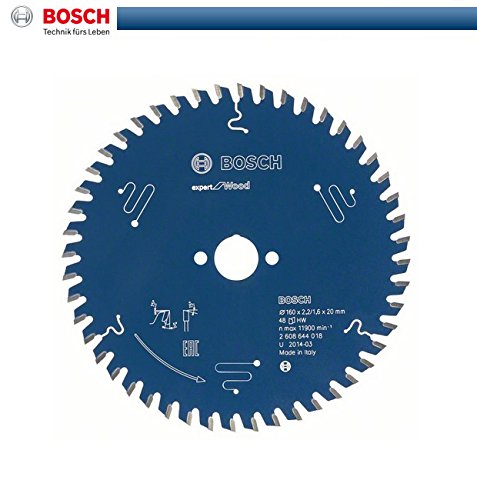 Bosch Tarcza pilarska Expert for Wood 160 x 20 x 2,2mm 48 zebow (2.608.644.018) Elektriskais zāģis