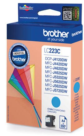 Brother LC223C, Cyan Ink Cartridge 550 pages toneris