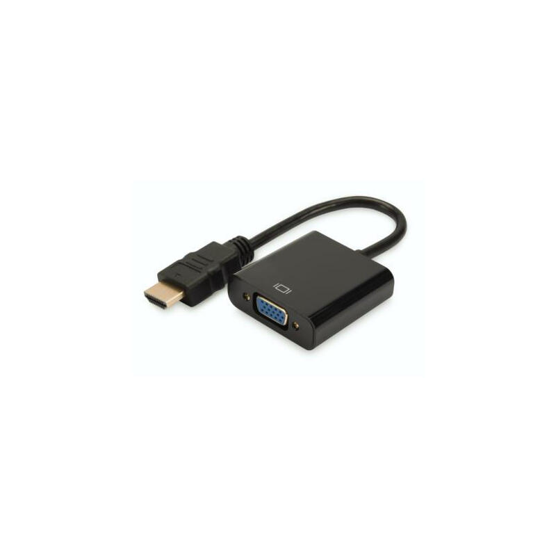 Digitus Audio-Video Adapter HDMI type A to VGA, FHD, audio 3.5mm MiniJack karte