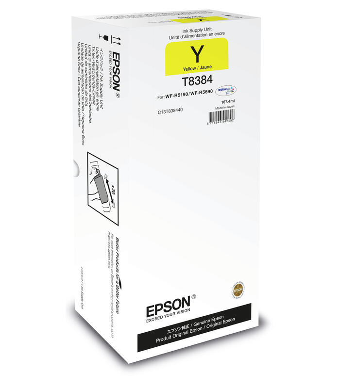 Epson T8384 yellow cartridge (C13T838440) kārtridžs