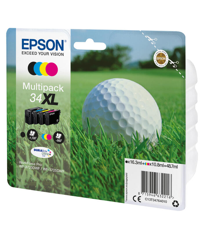 Epson DURABrite Ultra Multipack (4 colors) 34 XL          T 3476 kārtridžs