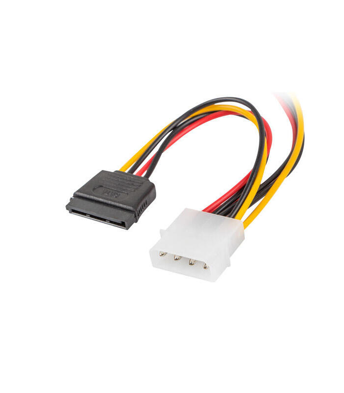 Lanberg Power cable Molex - SATA x2 M/F 15cm kabelis datoram