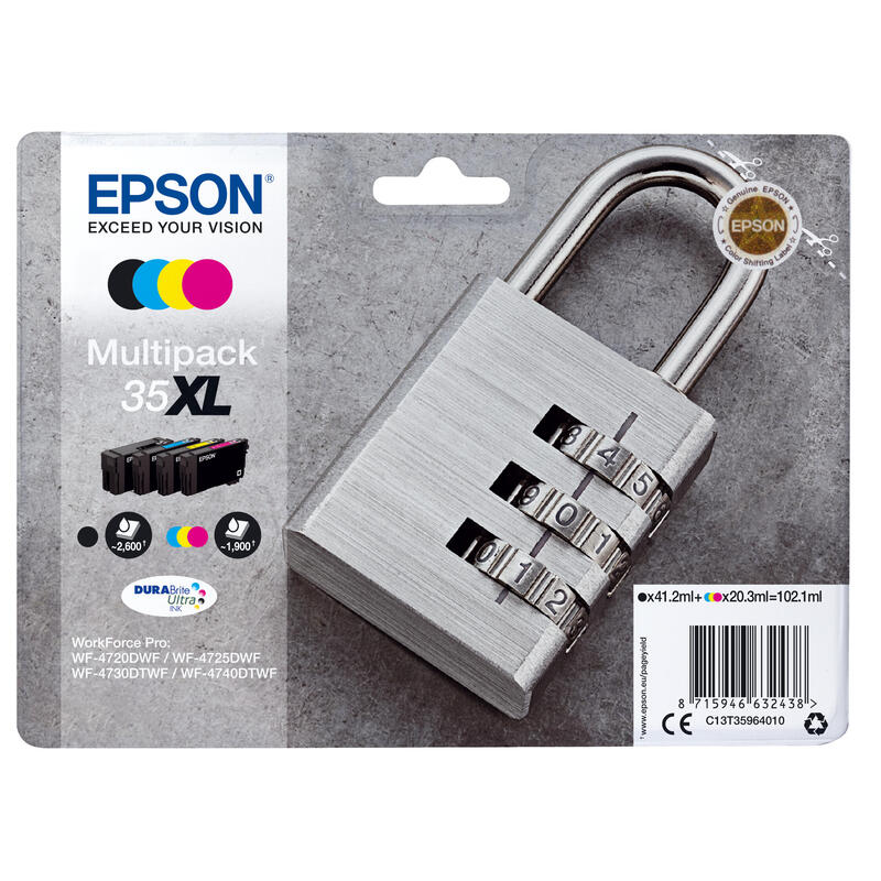 Epson DURABrite Ultra Multipack (4 colors) 35 XL          T 3596 kārtridžs