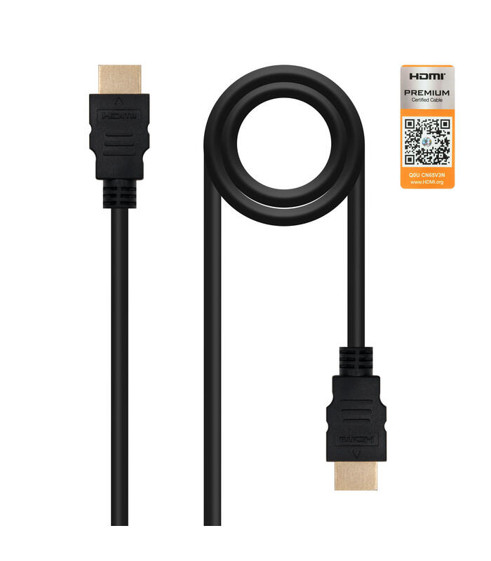 Nanocable HDMI V2.0 - 2m HDMI-Kabel HDMI Typ A (Standard) Schwarz (10.15.3602) 8433281007680