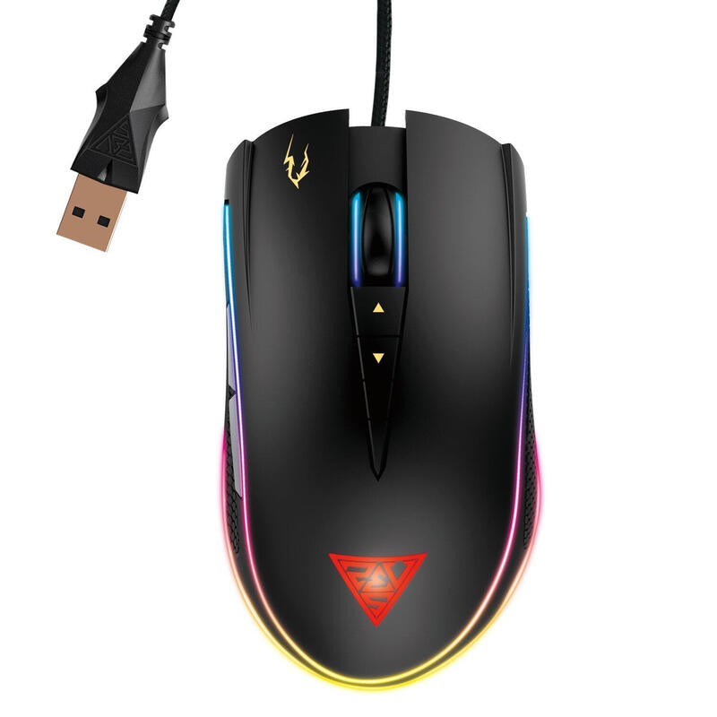 Gamdias Optical Mouse ZEUS P1, 12000DPI, dual layer streaming RGB Datora pele