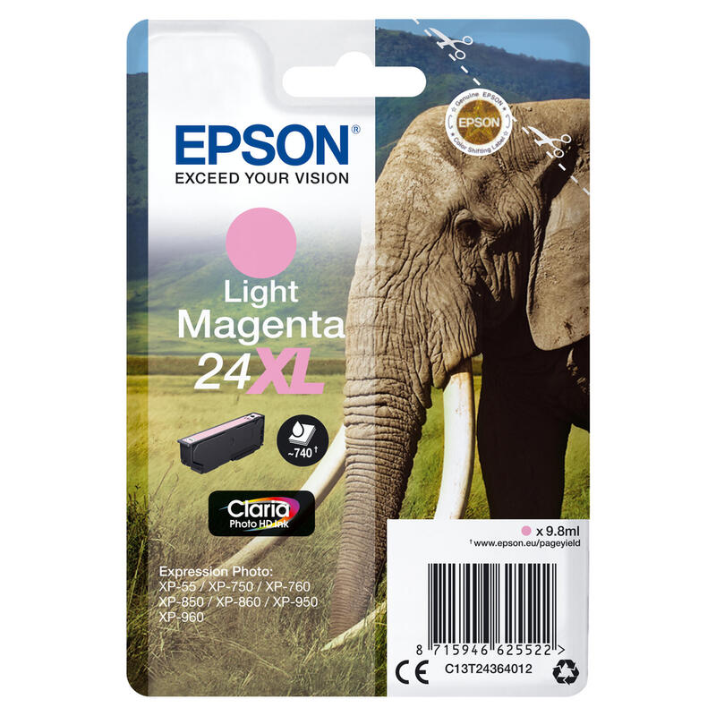 EPSON Singlepack Light Magenta 24XL kārtridžs