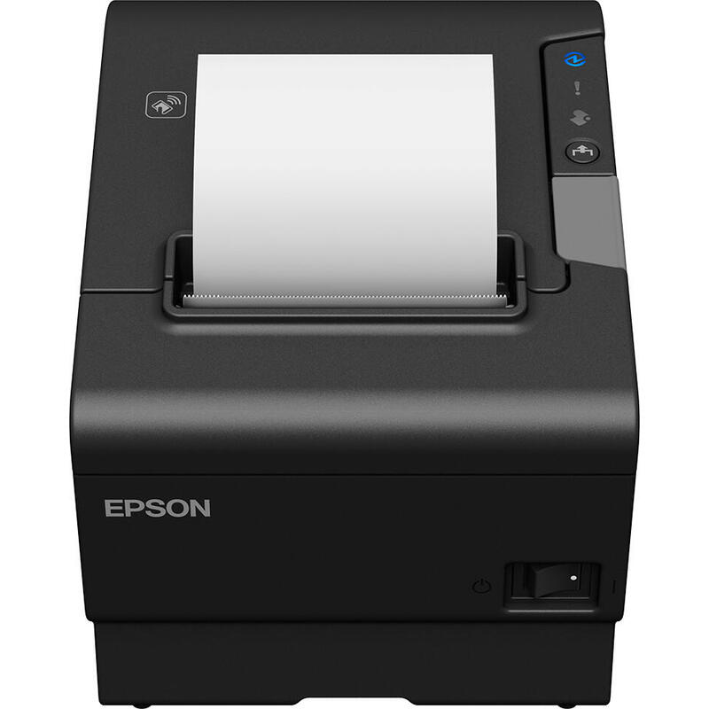 Epson TM-T88VI, USB, RS232, Ethern. 180 dpi, direct thermal, Black uzlīmju printeris