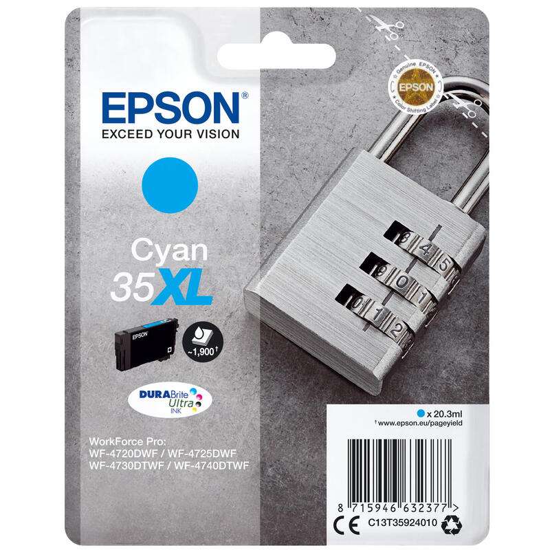 Epson ink cartridge cyan DURABrite Ultra Ink 35 XL T 3592 kārtridžs