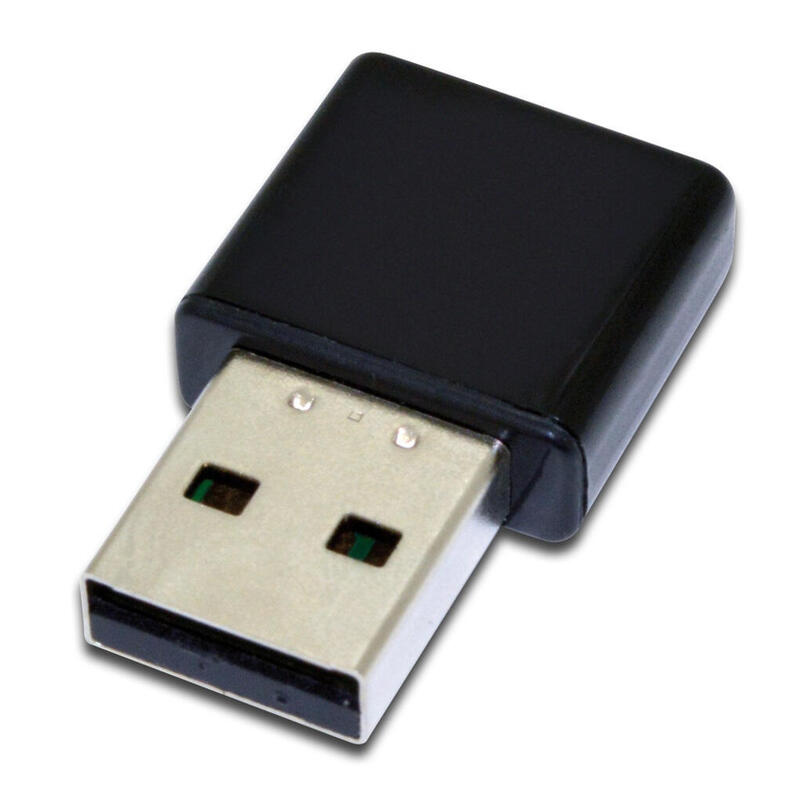 WL-USB Adapter DIGITUS USB2.0 300Mbps black tiny size WPS  