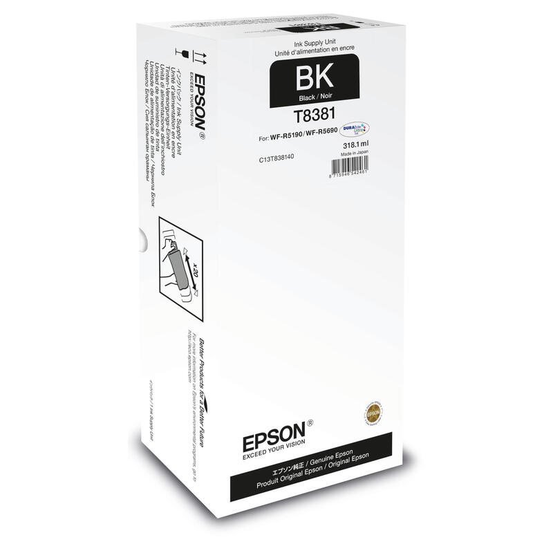 Epson T8381 black cartridge (C13T838140) kārtridžs