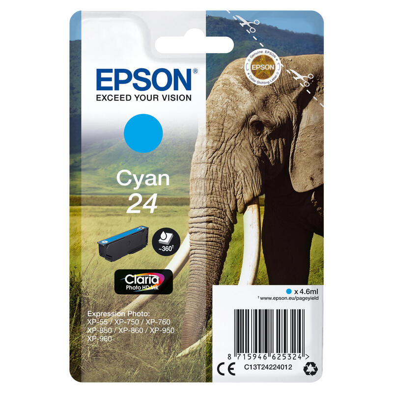 Epson ink cartridge cyan Claria Photo HD T 242     T 2422 kārtridžs