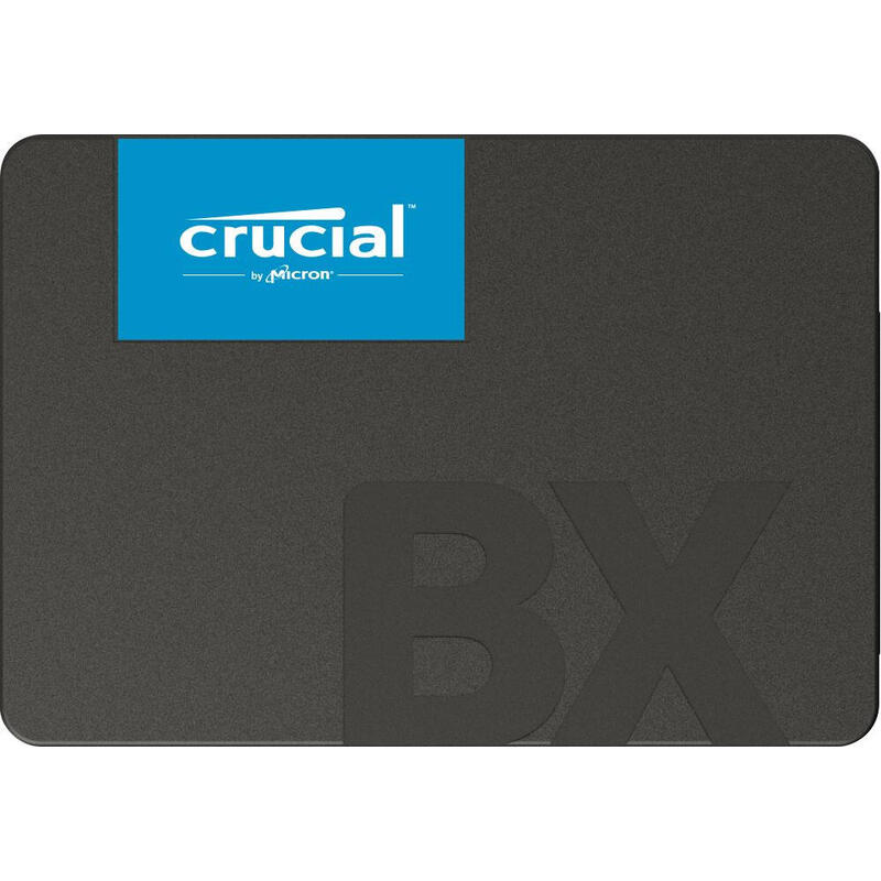 Crucial SSD BX500 480GB, 3D NAND, SATA III 6 Gb/s, 2.5-inch SSD disks
