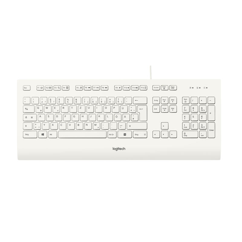 Logitech K280e USB QWERTZ Deutsch Wei (920-008319) klaviatūra