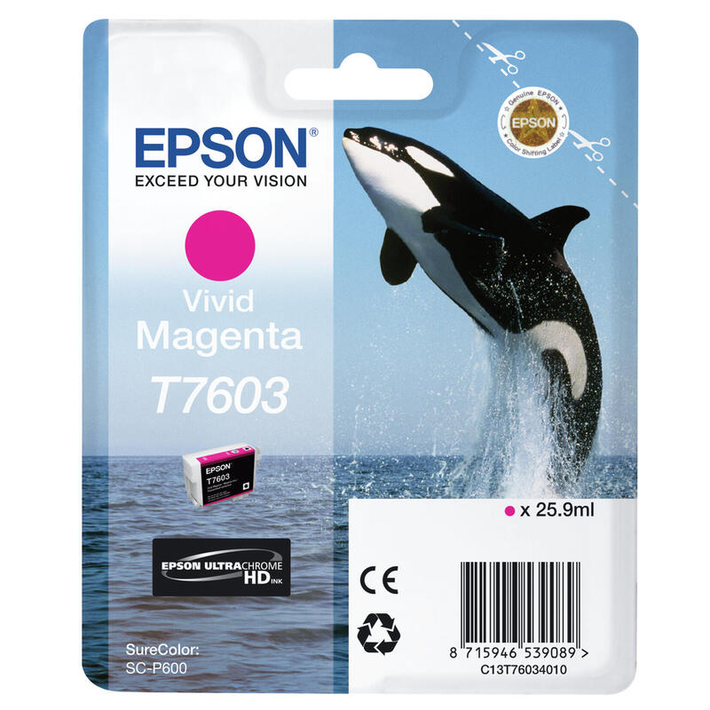 Ink Epson Singlepack Vivid Magenta | SureColor SC-P600 kārtridžs