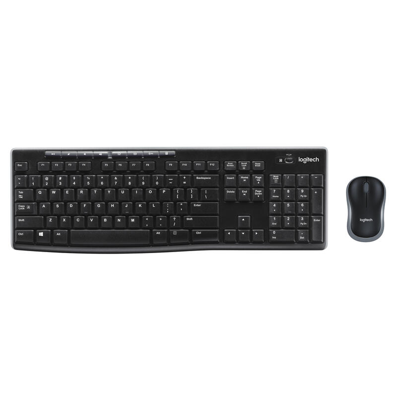 Logitech MK270 Wireless Desktop Franzosiches-Layout black klaviatūra