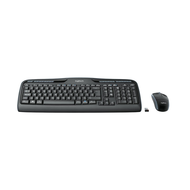 Logitech MK330 RF Wireless QWERTZ Deutsch black Tastatur (920-008533) Datora pele