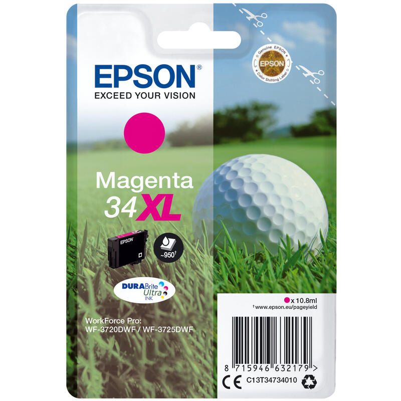 Epson ink cartridge magenta DURABrite Ultra Ink 34 XL T 3473 kārtridžs