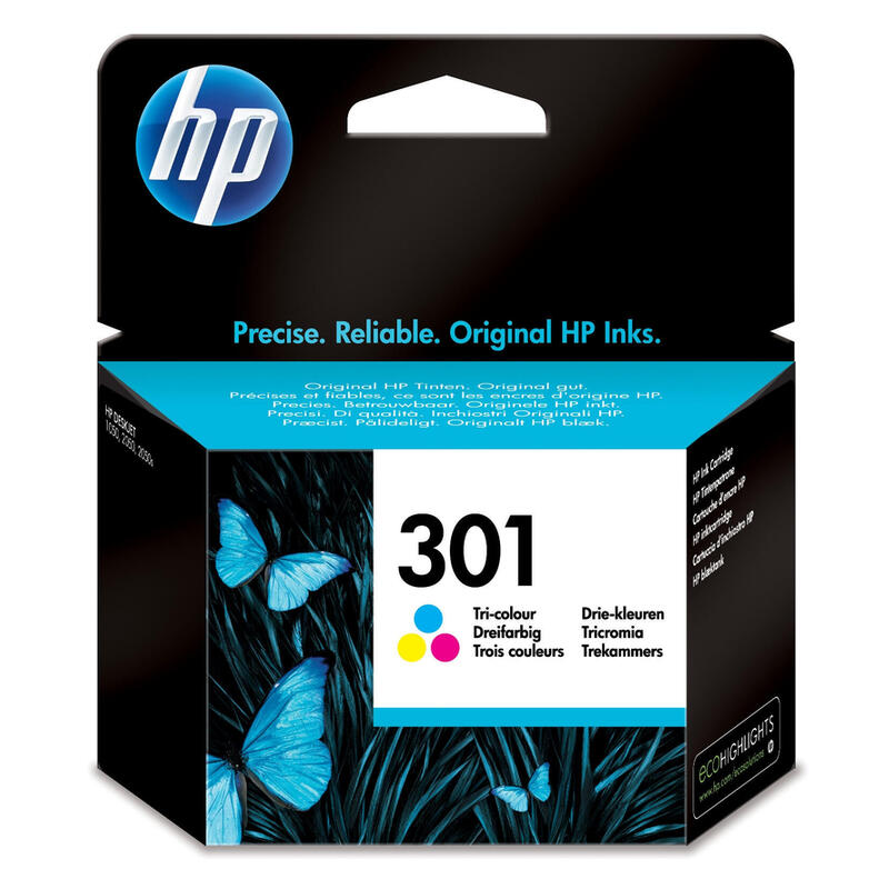 HP 301 Tri-color Original Ink Cartridge kārtridžs