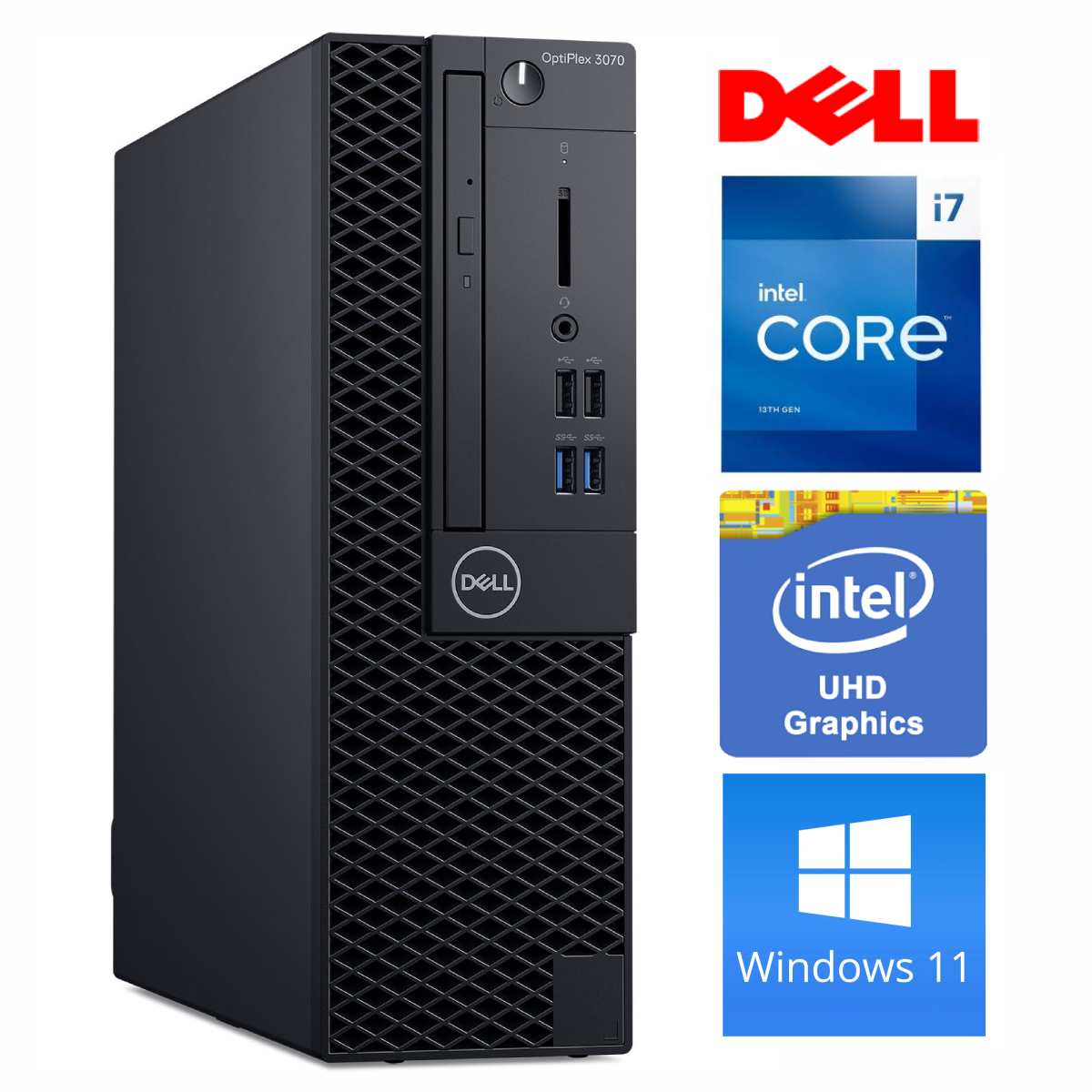 DELL 3070 SFF i7-9700 8GB 256SSD M.2 NVME+2TB DVD WIN11Pro RW36630 (EAN411536630)